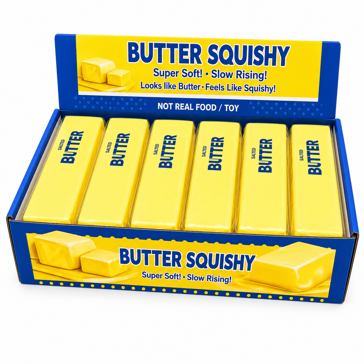 Butter Squishy display box angle view
