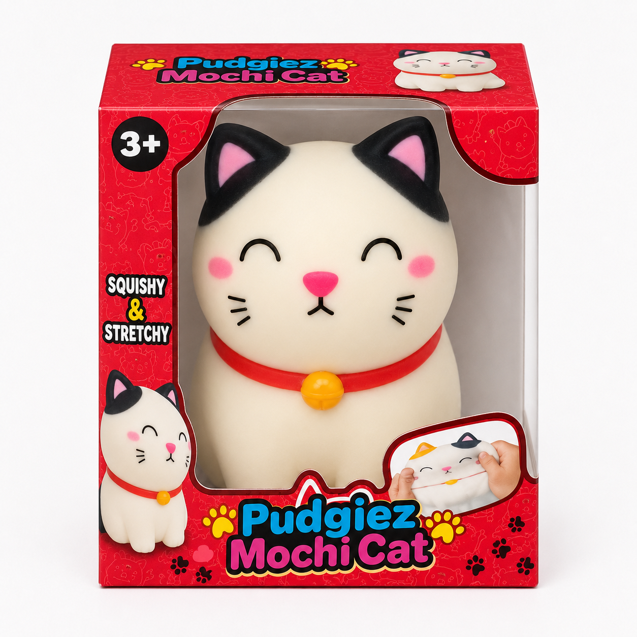 Pudgiez Mochi Cat packaging box front view