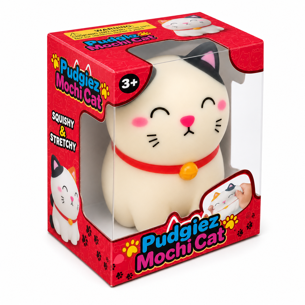 Pudgiez Mochi Cat packaging box angle view