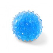 Blue Squishy Mesh Ball bumpy bead texture small close up view