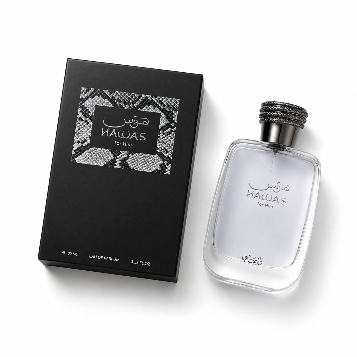 Rasasi Hawas for Him Eau de Parfum 100ml (3.33 fl oz) | Long-Lasting Fresh Aquatic Men's Fragrance