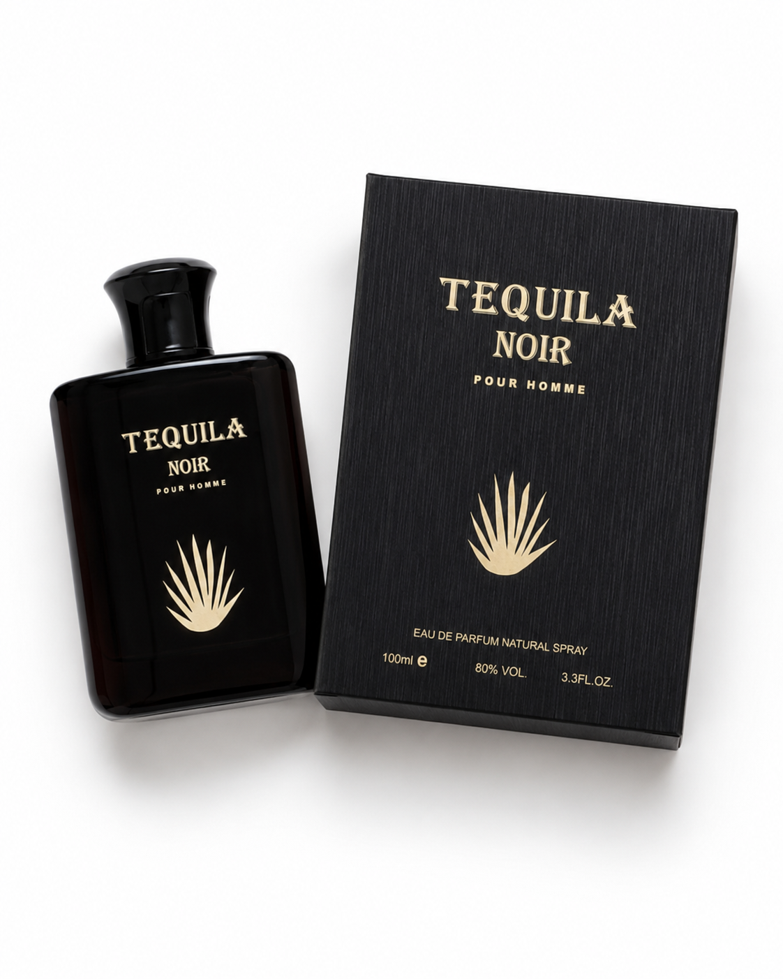 Tequila Noir Pour Homme Eau de Parfum 100ml (3.3 fl oz) | Long-Lasting Woody Spicy Men's Fragrance