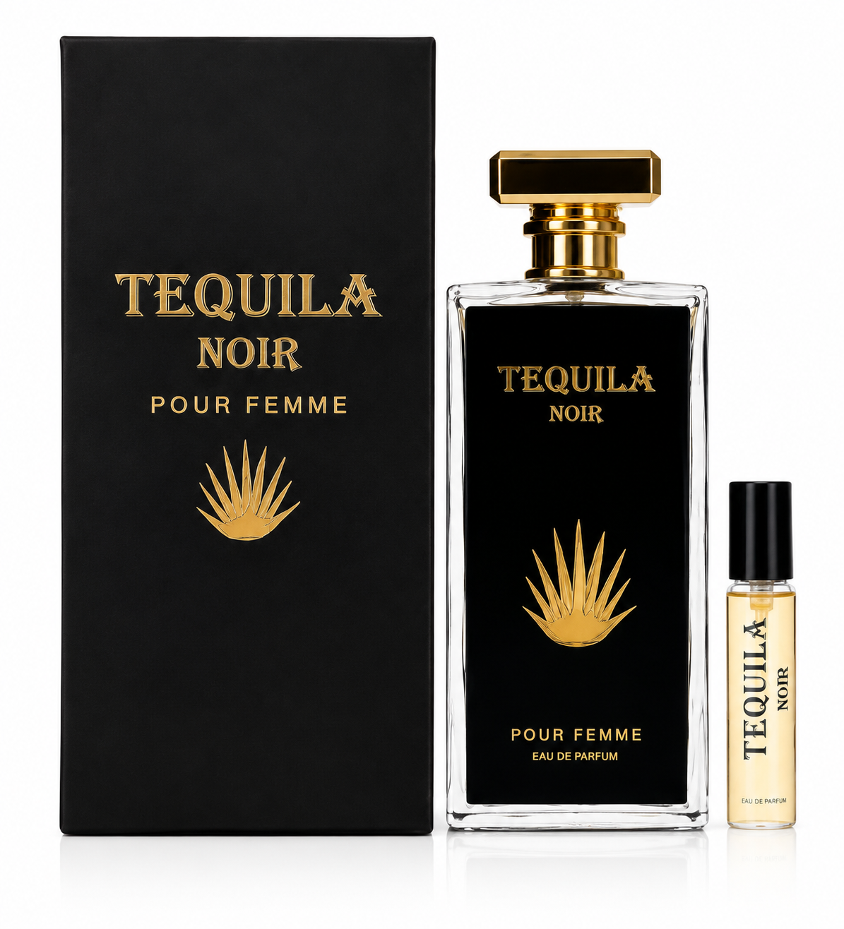 Tequila Noir Pour Femme Eau de Parfum Gift Set 100ml + Travel Spray | Long-Lasting Floral Oriental Women's Fragrance