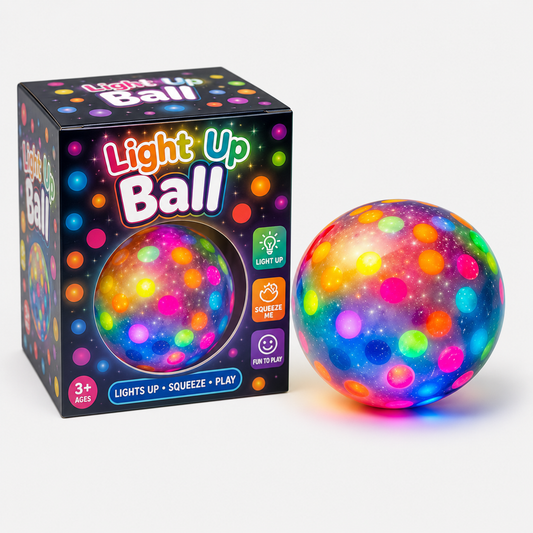 Light Up Ball - Sensory Squeeze & Glow Toy