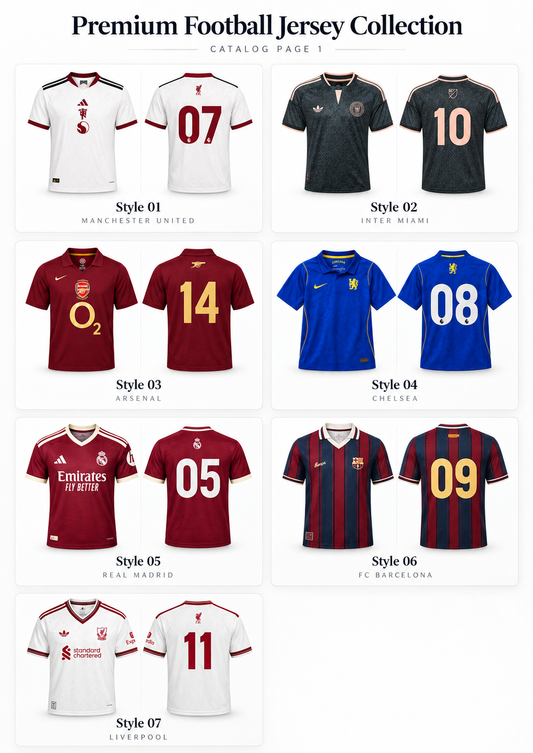 Premium Football Jersey Collection 2026