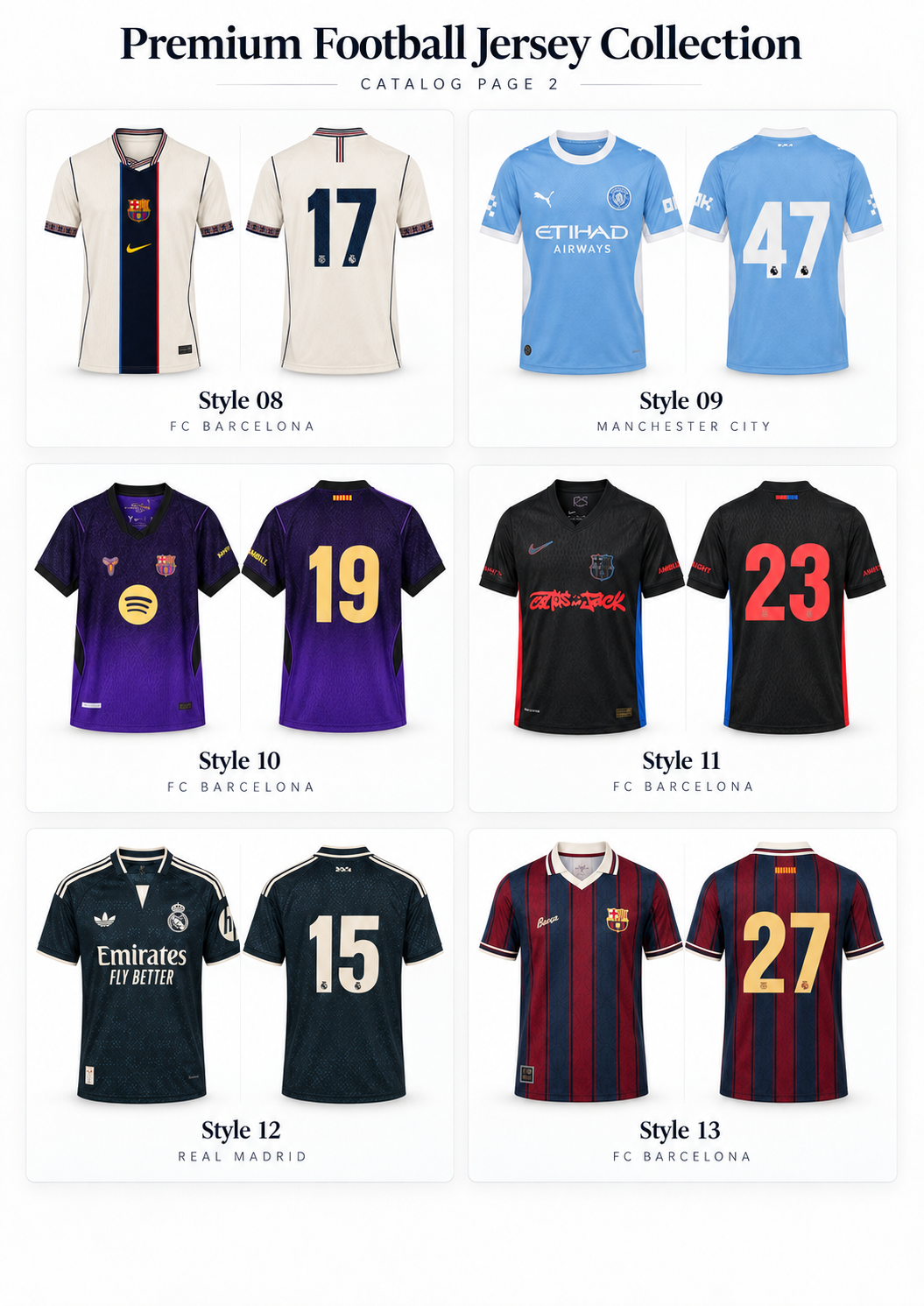 Premium Football Jersey Collection 2026