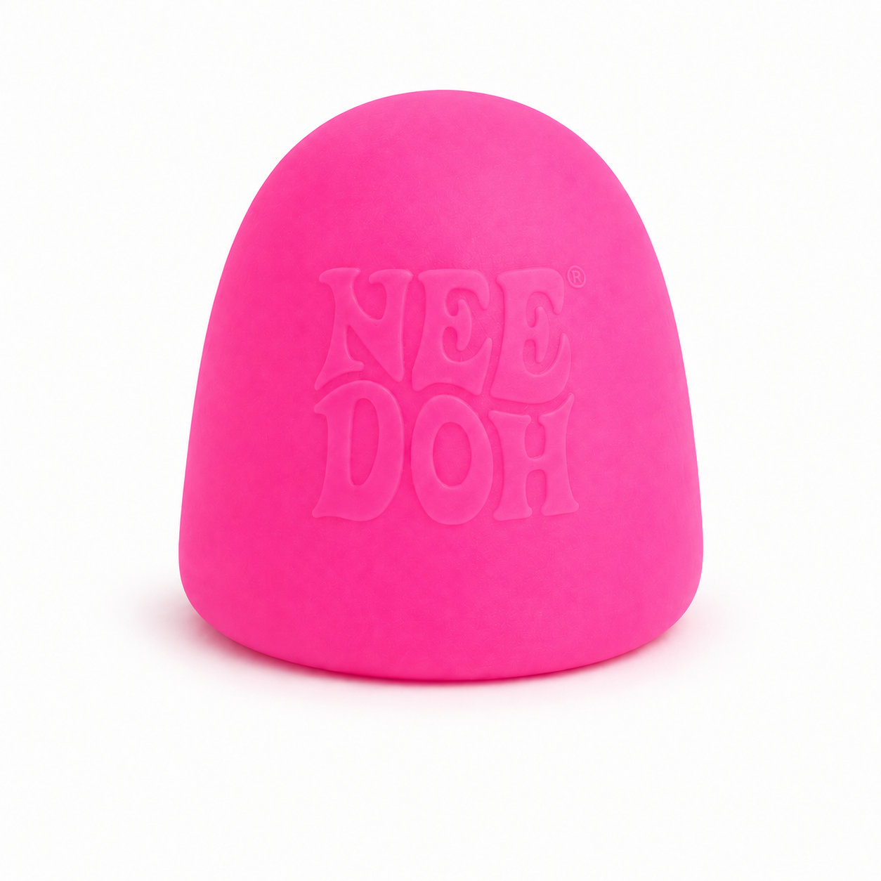 Nee Doh Gumdrop pink squish toy close up