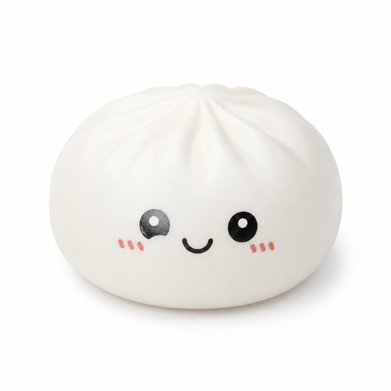 Nee Doh Dimsum Squishy kawaii dumpling out of basket close up