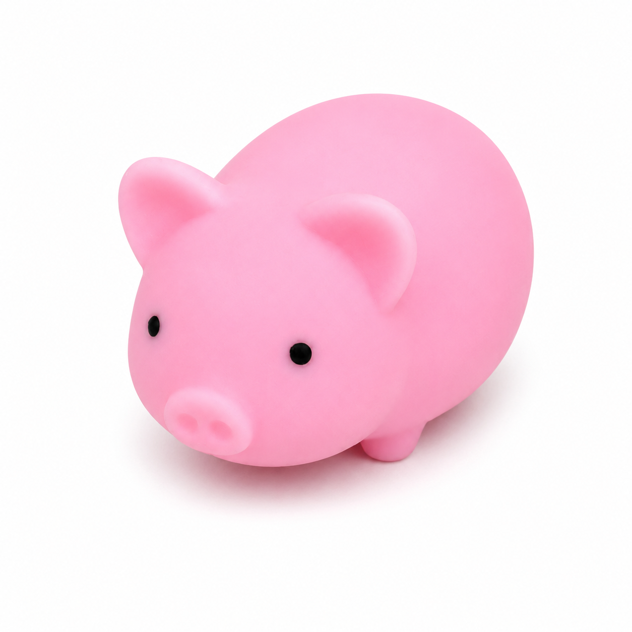 Farm Squeezies Pig pink squishy pig toy close up front view