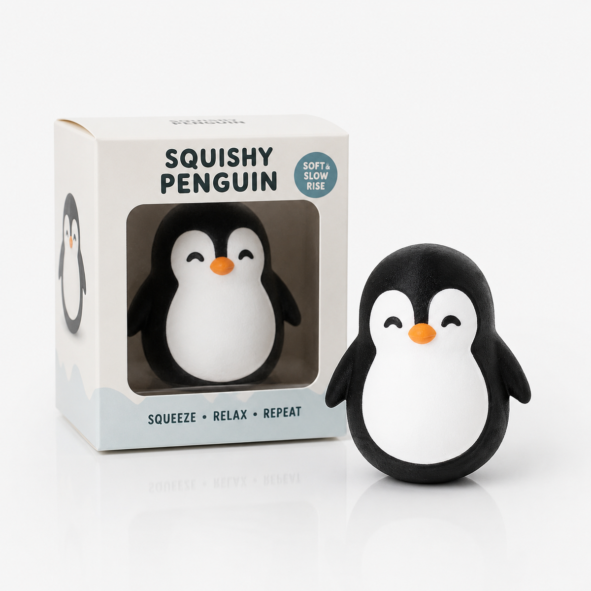 Adorable Black Penguin Squishy Toy