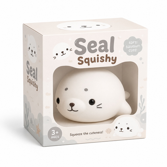 Kawaii White Seal Squishy Toy