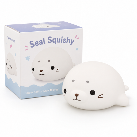 Kawaii White Seal Squishy Toy