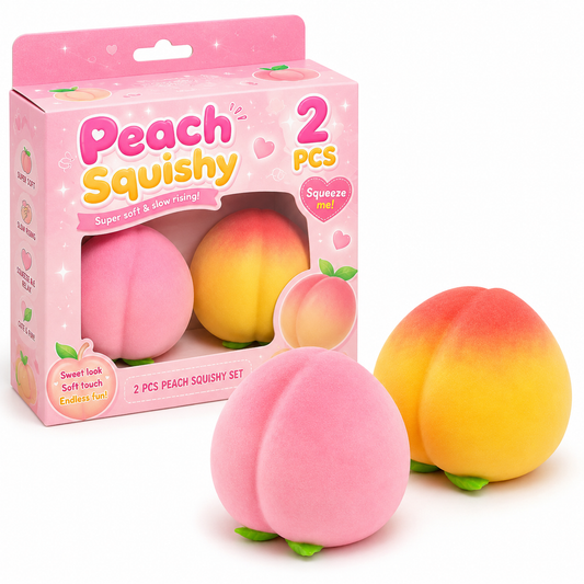 Soft Slow Rise Peach Squishy Set