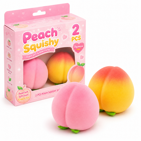 Soft Slow Rise Peach Squishy Set