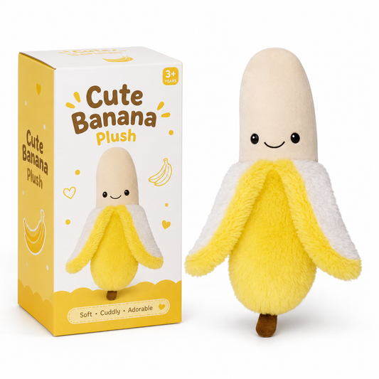 Cute Soft Cuddly Banana Plush Toy