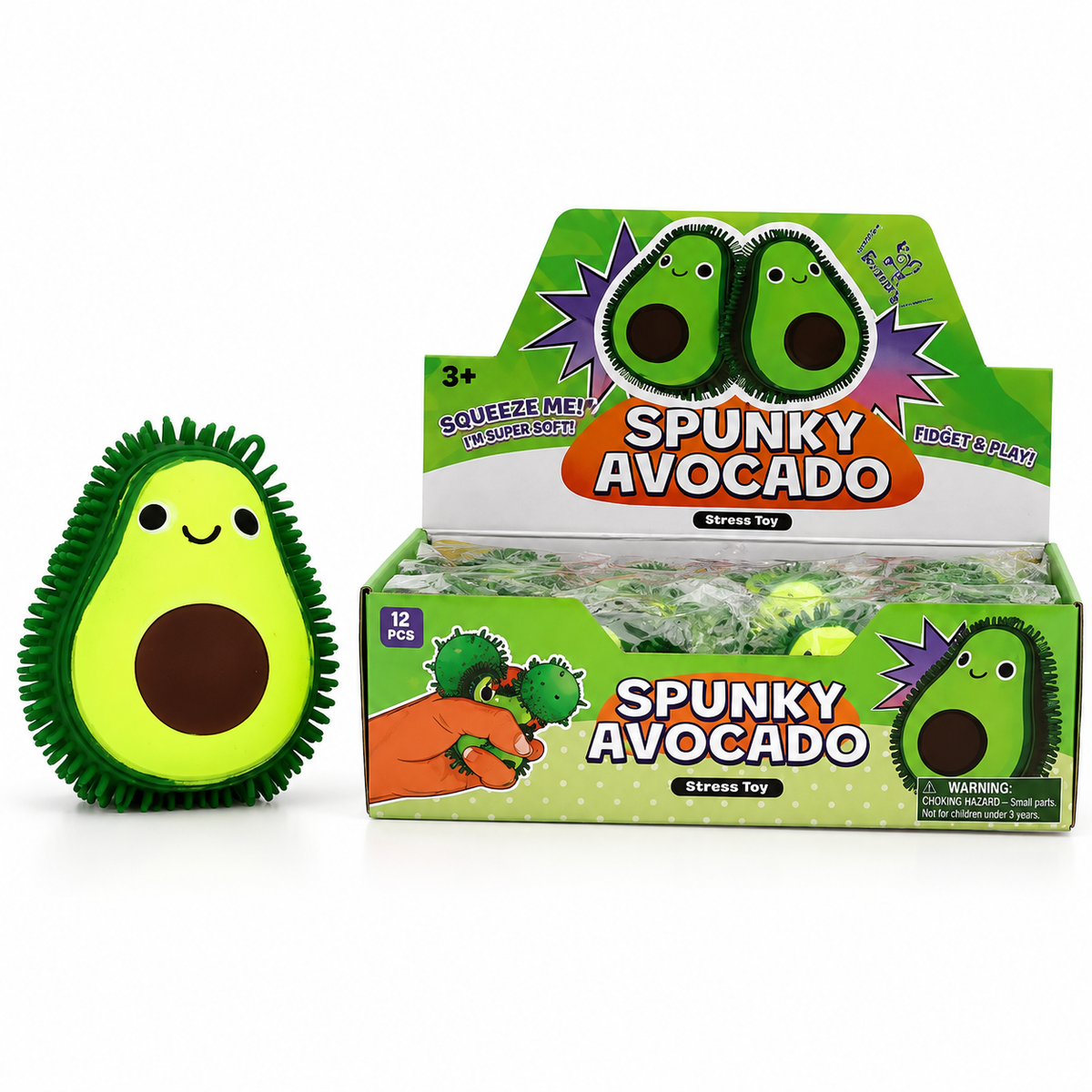 Spunky Avocado Squeeze Fidget Stress Toy
