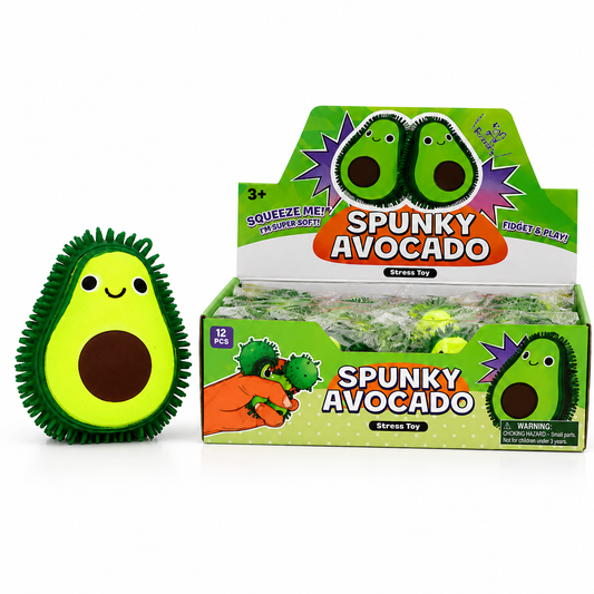 Spunky Avocado Squeeze Fidget Stress Toy