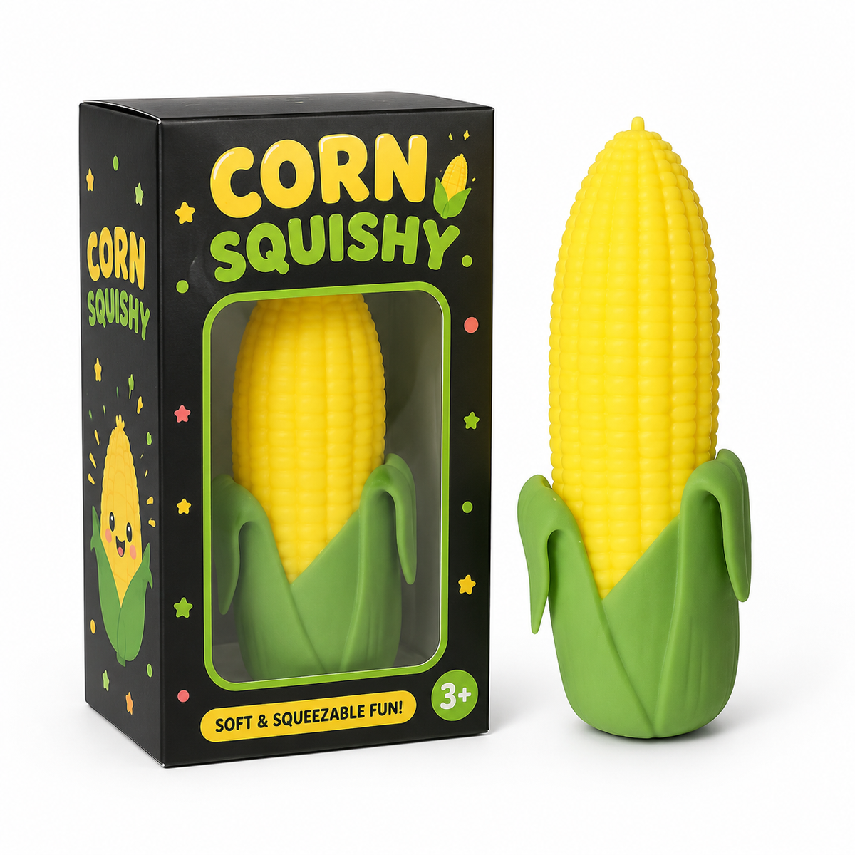 Soft Squeezable Corn Cob Stress Toy