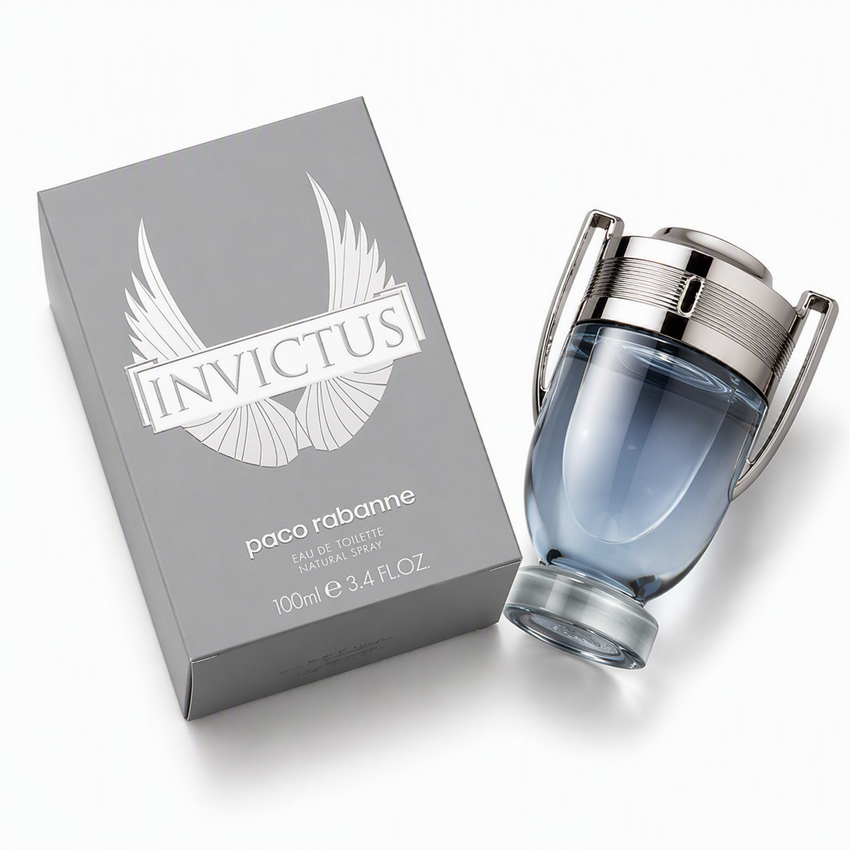 Paco Rabanne Invictus Eau de Toilette for Men 100ml (3.4 fl oz) Long Lasting Fragrance Spray