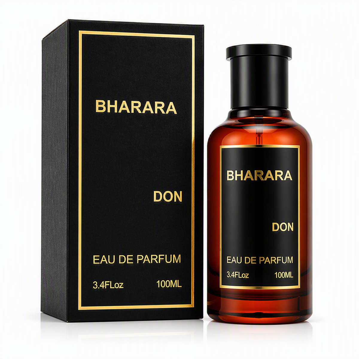 Bharara Don Eau de Parfum for Men 100ml (3.4 fl oz) | Long-Lasting Woody Spicy Luxury Fragrance