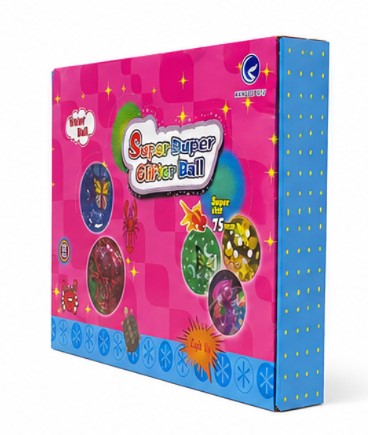 Super Duper Glitter Ball Light Up Water Ball 75mm Sensory Squeeze Toy Flashing Bouncy Ball Ages 3+