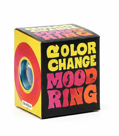 Color Change Mood Ring Adjustable Temperature Sensitive Mood Ring for Kids & Adults