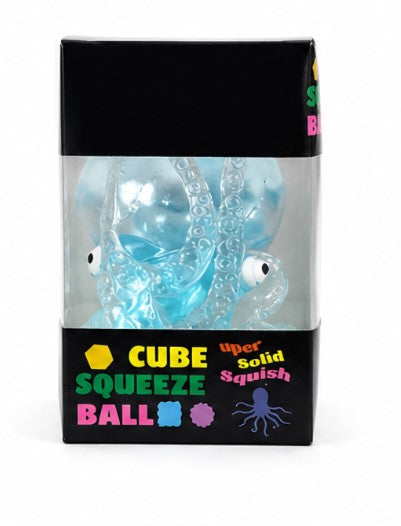 Cube Squeeze Ball Squishy Stress Relief Sensory Fidget Toy Soft Gel Squeeze Cube Ages 3+