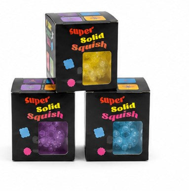Cube Squeeze Ball Super Solid Squish Stress Toy Sensory Fidget Gel Squeeze Ball Ages 3+