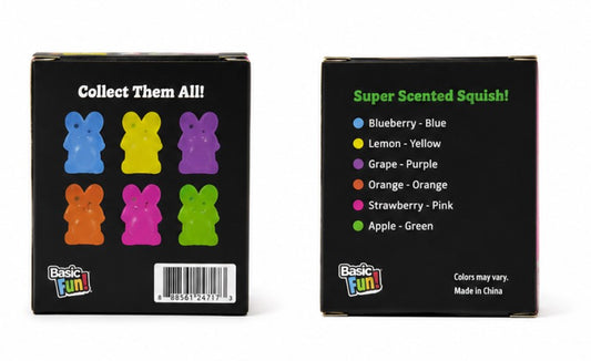 NeeDoh Jelly Hops Super Solid Squish Bunny Stress Toy Scented Sensory Fidget Squeeze Toy Ages 3+