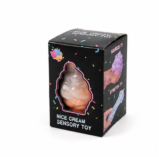 Nice Cream Sensory Toy Ice Cream Squishy Stress Relief Fidget Squeeze Toy Soft Ages 3+