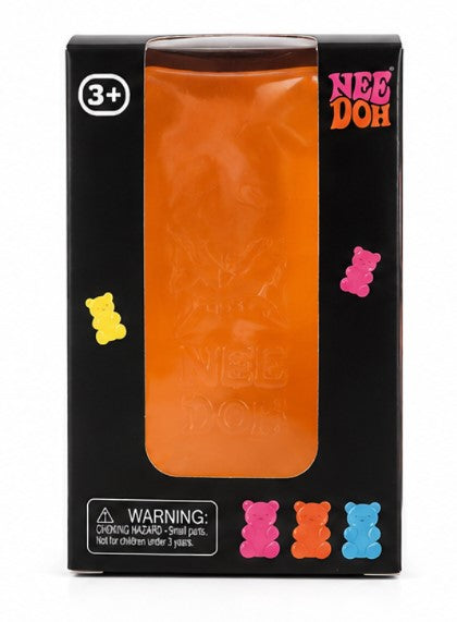 NeeDoh Gummy Bear Squishy Stress Toy Soft Sensory Fidget Squeeze Toy Gel Filled Ages 3+