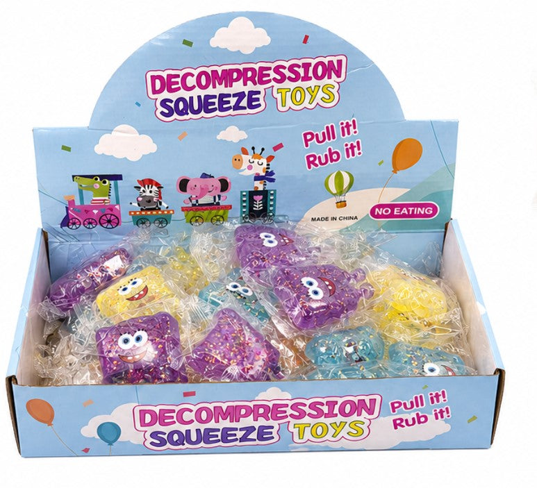 Decompression Squeeze Toys Assorted Squishy Stress Relief Fidget Toys – Soft Sensory Squeeze Toys for Kids & Adults