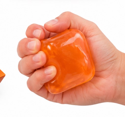 NeeDoh Nice Cube Super Solid Squishy Stress Toy – Soft Sensory Fidget Squeeze Cube