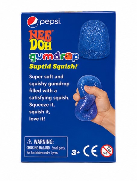 NeeDoh Gumdrop Glitter Squishy Stress Toy – Soft Sensory Fidget Squeeze Toy