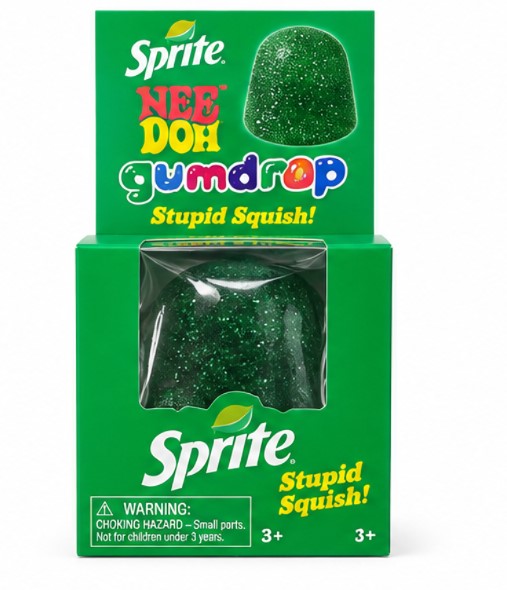 NeeDoh Gumdrop Glitter Squishy Stress Toy – Soft Sensory Fidget Squeeze Toy