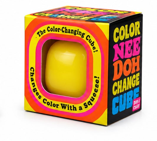NeeDoh Color Change Cube Squishy Stress Toy – Soft Sensory Fidget Squeeze Toy