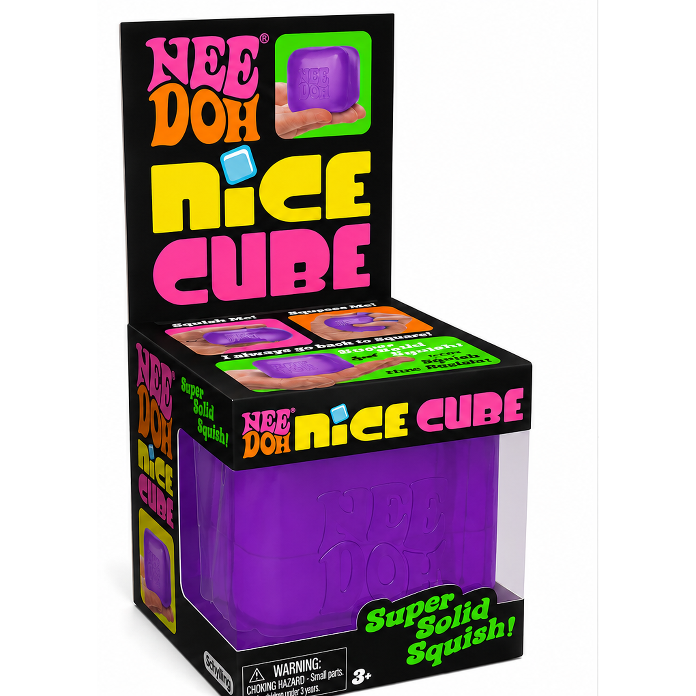 Nee Doh Nice Cube display packaging – angle view