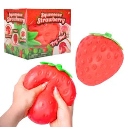 Squeezable Red Strawberry Stress Toy
